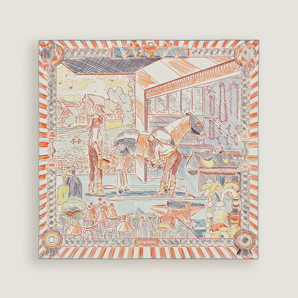 Pony Pit Stop scarf 70 | Hermès USA